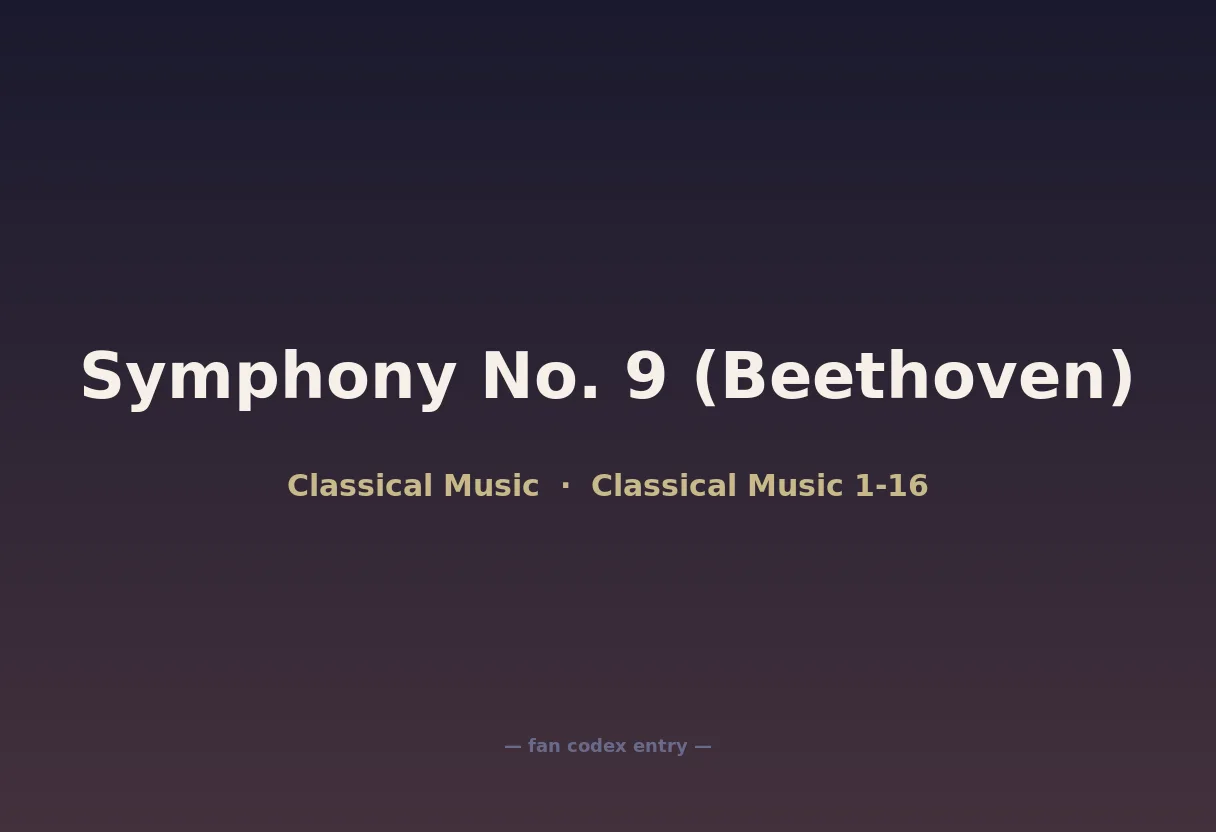 Symphony No. 9 (Beethoven)
