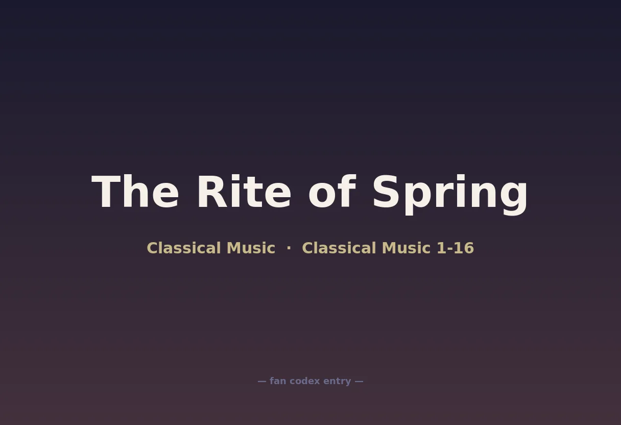 The Rite of Spring